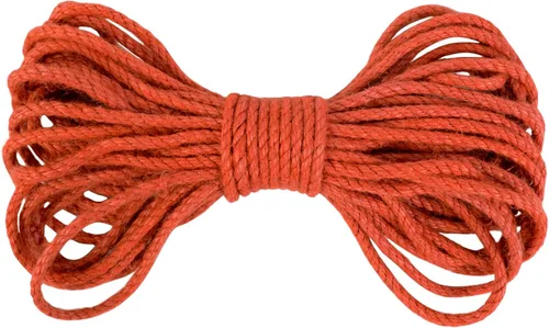 Miniatura 20 de Cuerda de yute de 0.197 in, cuerda de yute natural gruesa para jardín, cuerda de cáñamo resistente para exteriores, para jardinería, manualidades