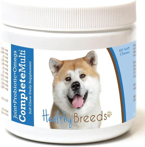 Miniatura 377 de Healthy Breeds Pug todo en uno multivitamínico suave masticable 60