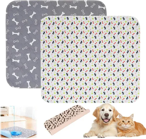 Miniatura 4 de Almohadillas lavables para orina para perros con feromonas, almohadillas reutilizables para cachorros, lavables para perros y gatos