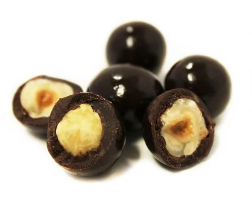Miniatura 2 de Its Delish - Avellanas cubiertas de chocolate negro gourmet (1 libra)