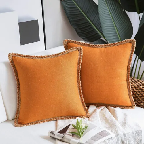 Miniatura 49 de Phantoscope Farmhouse - Fundas de almohada decorativas para exteriores, Poliéster & Mezcla de poliéster, Beige, 18" x 18