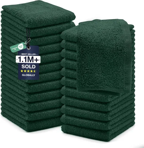 Miniatura 13 de DAN RIVER Paquete de 6 toallas de mano de alta calidad (16 x 28 pulgadas), 100% algodón, ultra suaves, ligeras, altamente absorbentes, para baño
