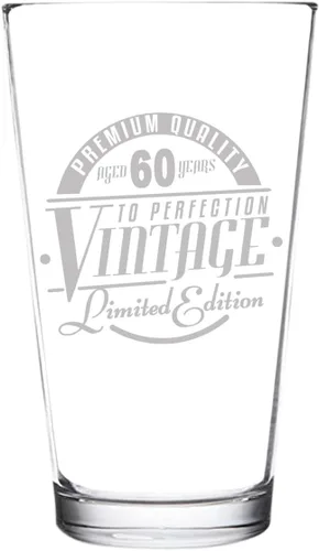 Miniatura 2 de Vaso de cerveza de 30 años de edición vintage para hombres y mujeres (30 aniversario) de 16 onzas, vasos de cerveza de pinta de feliz cumpleaños