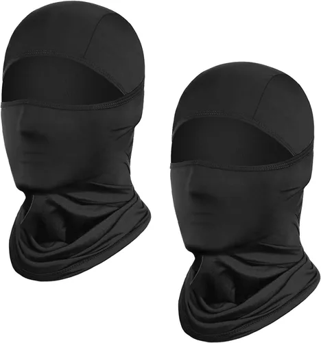 Miniatura 17 de Achiou - Pasamontañas con Máscara Facial, Máscara de Esquí para Hombres y Mujeres de Fútbol, Ligera Sheisty, Ninja Sheisty Capucha Solar UV