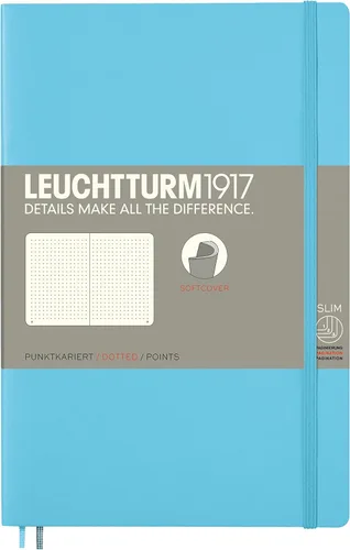 Miniatura 30 de LEUCHTTURM1917 - Cuaderno de tapa blanda de tapa blanda B6+ - 123 páginas numeradas para escribir y escribir en diario (Doted, Sage)