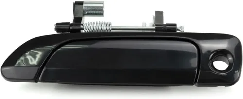 Miniatura 2 de KarParts360 Para Honda Civic 2001 02 03 04 2005 Manija de puerta exterior delantera, lado del conductor negro liso con orificio para llave