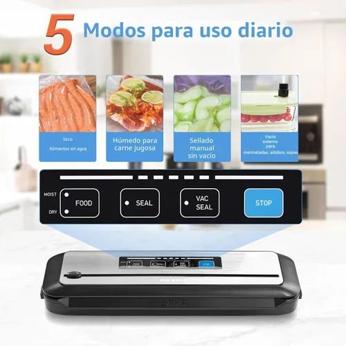 Miniatura 7 de INKBIRD WIFI Sous Vide Cooker ISV-200W Bundle con máquina selladora al vacío INK-VS01, kits Sous-Vide de 1000W, circulador de inmersión para Sous