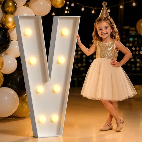 Miniatura 11 de Mixifox Letras de marquesina de 3 pies en Y, letras grandes iluminadas de 3 pies de alto con luces, letra grande para boda, compromiso, graduación