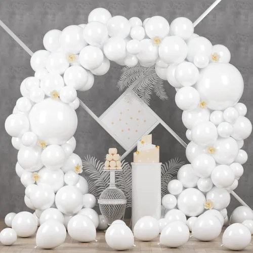 Miniatura 22 de Voircoloria - Globos azul bebé claro, paquete de 66 globos de 12 pulgadas de látex para fiestas para niños y niñas, para cumpleaños, baby shower, 16