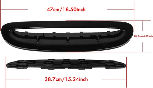 Miniatura 6 de Capó delantero con tapa de ventilación para MINI Cooper S JCW F54 F55 F56, aspecto de carbono, negro brillante (negro brillante)