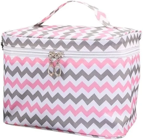 Miniatura 14 de Bolsa De Maquillaje Portátil Impermeable Para Mujer, Organizador De Artículos De Tocador De Alta Capacidad, Estuches De Cosméticos De