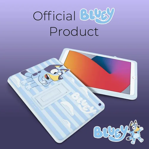 Miniatura 7 de Bluey Funda para iPad para Niños - Funda 10.2 para iPad de 9ª/8ª/7ª Generación - 2019/2020/2021 Funda para Tablet con Soporte, Protector de Silicona