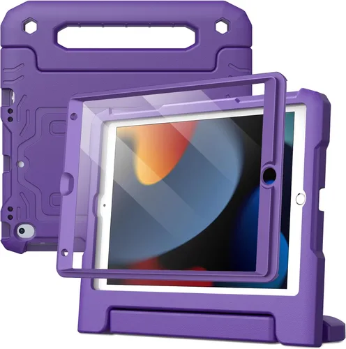 Miniatura 10 de JETech Funda para iPad de 10.2 pulgadas (9ª/8ª/7ª generación, 2021/2020/2019) con protector de pantalla integrado, a prueba de golpes, funda Negro