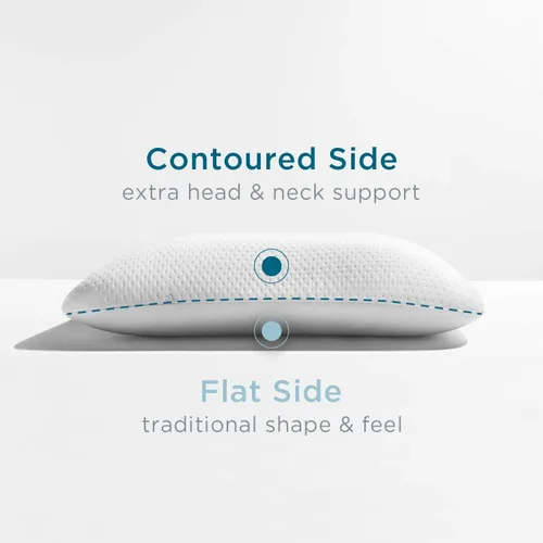 Miniatura 4 de Tempur-Pedic Paquete de almohada sinfónica de espuma viscoelástica y protector de almohada Tempur-Protect Tamaño Queen Blanco