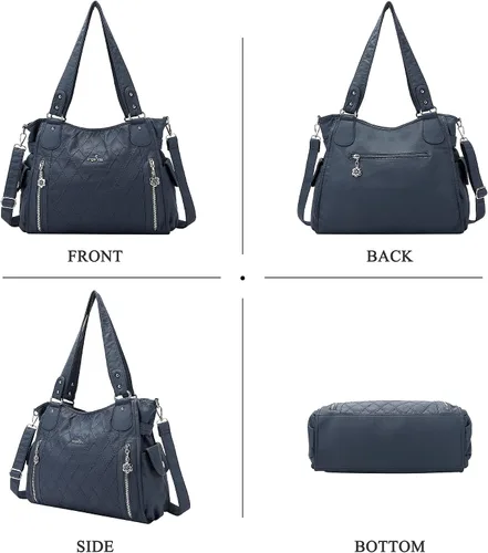 Miniatura 5 de Bolso de hombro para mujer, con asa superior, espacioso, casual, para mujer, de poliuretano