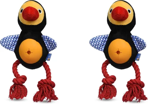 Miniatura 11 de The Dodo Woodland Animals - Juego de 2 juguetes para perros sin relleno: oso y árbol; juguete para perros sin peluche chirriante + juguete Oso