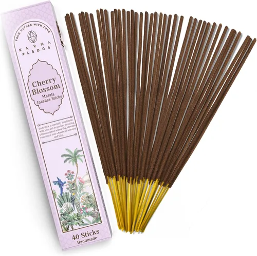Miniatura 20 de Bakhoor - Varitas de incienso orgánicas sumergidas a mano, 100 varillas con hierbas naturales e ingredientes aromáticos, tiempo de combustión de 45