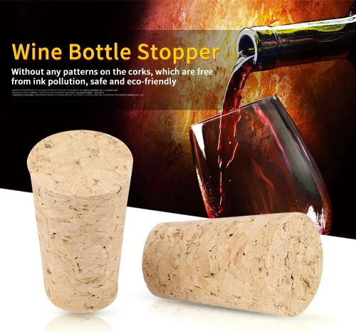 Miniatura 5 de Corchos de vino de alta calidad, tapones de corcho cónicos de madera natural para botellas de cerveza de vino, juego de 10 piezas de 0.787 x 0.591 x