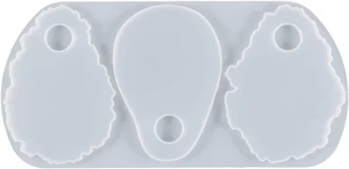 Miniatura 3 de Resina epoxi de cristal, encaje irregular, abrasivo, etiqueta grande, colgante de silicona, paleta de paleta de líquidos, silicona