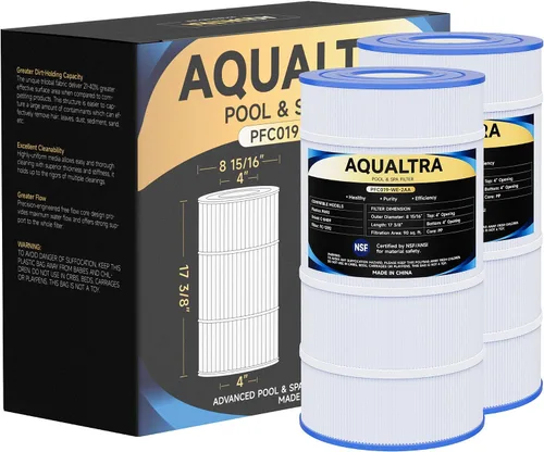 AQUALTRA Filtro de piscina compatible con PA90, C900, C-8409, CX900RE, FC-1292, filtro de piscina de 90 pies cuadrados, 17 3/8 pulgadas x 8 15/16