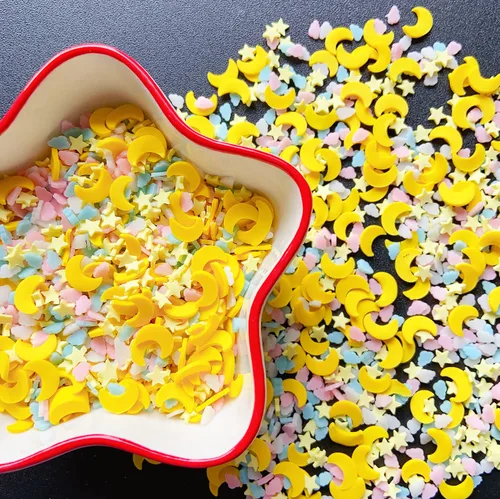 Miniatura 2 de EHOPE 50g de chispitas falsas de resina, chispitas falsas de caramelo, chispitas de arcilla, chispitas de polímero, rebanadas de arcilla de polímero