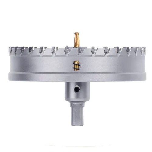 Miniatura 2 de Broca de sierra de agujero de acero metálico de 4.528 in/4.5 pulgadas, cortador de agujero de metal para metal grueso, acero inoxidable, hierro