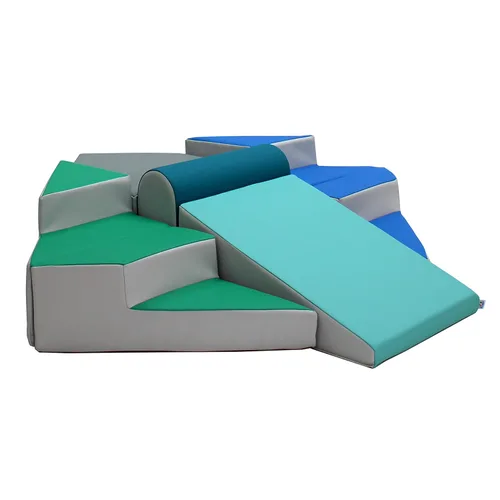 FDP SoftScape 13383 - Escalador de esquinas escalonadas y deslizantes, estructura de juego activo para interiores para niños pequeños y Contemporáneo