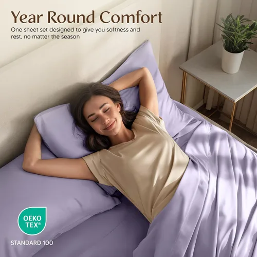 Miniatura 49 de Utopia Bedding Juego de sábanas Queen – Sábanas de 4 piezas para cama tamaño Queen, microfibra suave y transpirable, incluye 1 sábana bajera, 1 Gris