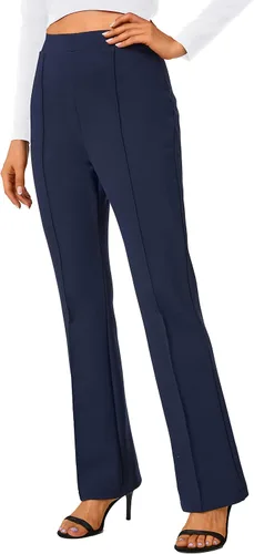 Miniatura 49 de Urban CoCo Pantalones de trabajo elásticos con corte de bota, pantalones de yoga pequeños para oficina casual
