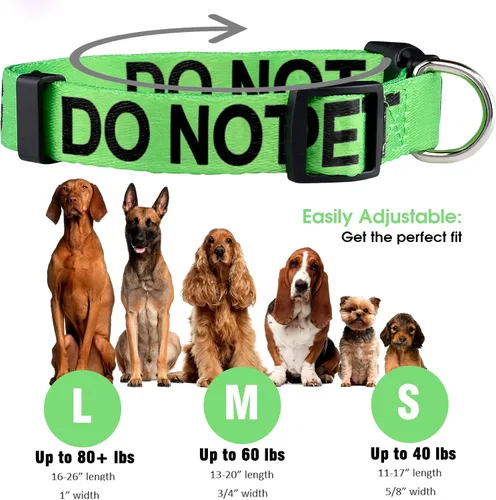 Miniatura 4 de Native Pup Collar de perro Do Not Pet (mediano)
