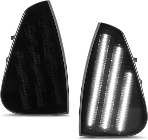 Gempro Luces LED de señalización lateral delantera para Dodge Charger 2006 2007 2008 2009 2010, lámparas de señal de giro de esquina, 2 piezas LED