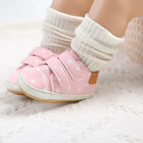 Miniatura 3 de GAISUMMI Zapatos para bebés niños y niñas, tenis de piel sintética para recién nacidos, suela de goma antideslizante, unisex, para niños pequeños