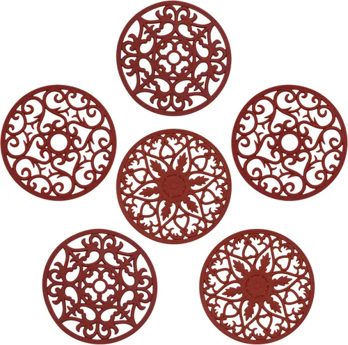 Miniatura 12 de Salvamanteles para platos calientes, salvamanteles de silicona para cocina, salvamanteles de silicona para ollas y sartenes calientes, soporte