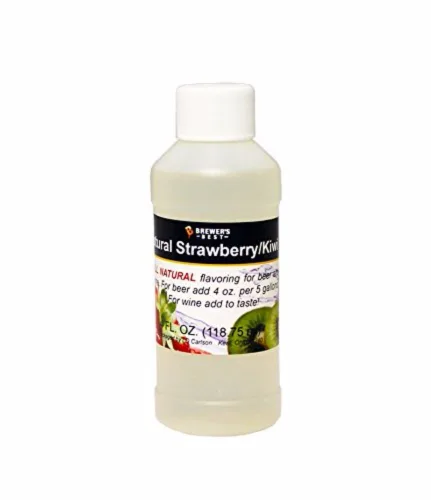 Brewer's Best Aromatizante natural de frutas de cerveza y vino (fresa/kiwi)