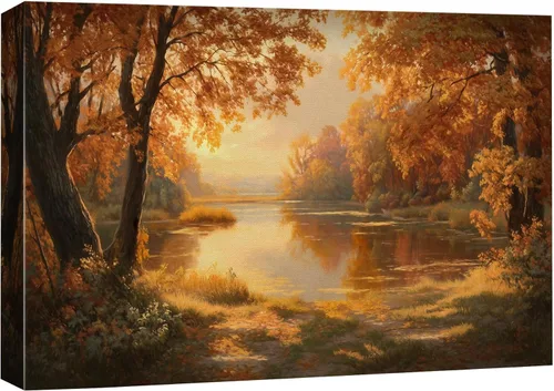 Miniatura 26 de SIGNFORD Lienzo decorativo para pared de sala de estar, dormitorio, hogar, obras de arte, bosque abstracto, listo para colgar, 16 x 24 pulgadas