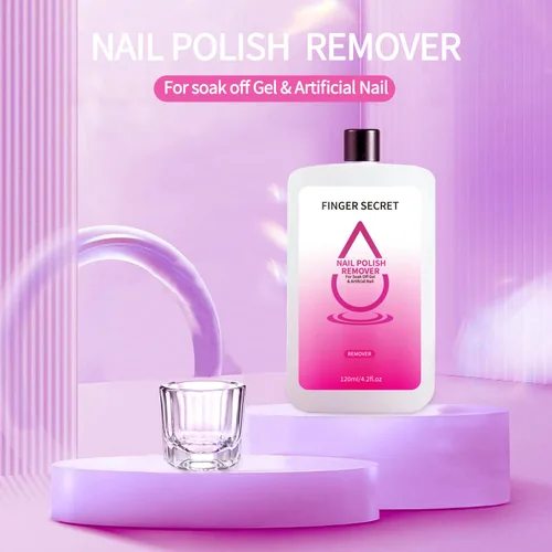 Miniatura 2 de Finger Secret - Removedor de esmalte de uñas de gel, 4.1 fl oz, líquido mágico para quitar el esmalte de uñas de gel, removedor de gel fácilmente