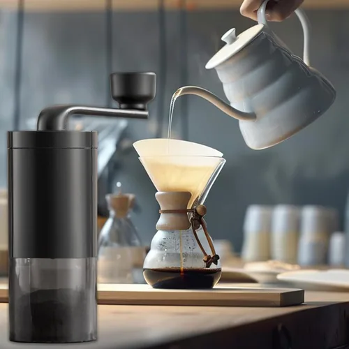 Miniatura 7 de Molinillo de café manual, molinillo de café portátil de mano, molinillo de café de rebabas cónicas con manivela, molinillos de espresso de rebabas