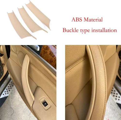Miniatura 4 de TKREENO Cubierta de manija de puerta de automóvil para BMW X5 X6 E70 E71 2007-2013 manijas de puerta interior accesorios de decoración