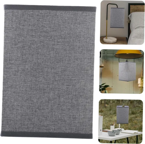 Miniatura 5 de Didiseaon Cubierta de lámpara de pie de lino, pantalla de lino de estilo simple, fácil de instalar para decoración del hogar, familiares y amigos
