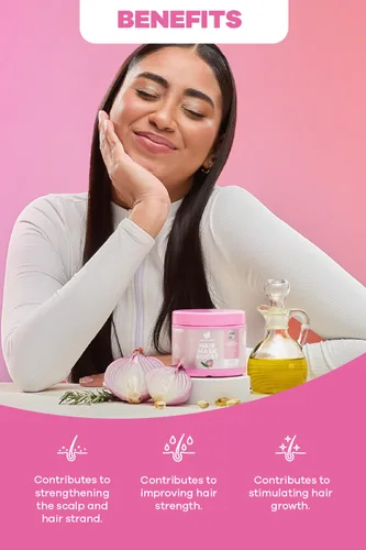 Miniatura 4 de Natural sant Mascarilla capilar con aceite de cebolla, romero y argán más colágeno, 3 péptidos y 11 complejos de aminoácidos para mayor fuerza