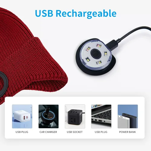 Miniatura 70 de Gorro Bluetooth con auriculares ligeros e inalámbricos, micrófono integrado y altavoces estéreo mejorados con música