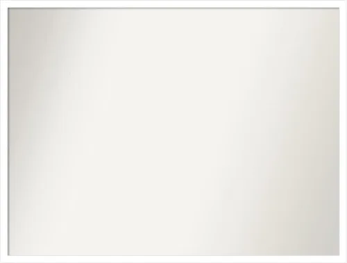 Miniatura 993 de Amanti Art Espejo de baño blanco para sobre el fregadero, 32 x 45 pulgadas, espejo de tocador rectangular blanco esbelto, marco de madera moderno