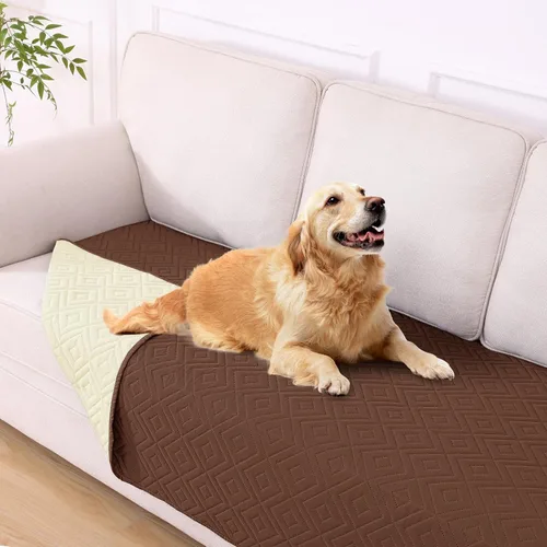 Miniatura 52 de hyha Manta impermeable para perro, manta suave para cama de perro, manta para mascotas, funda de sofá impermeable lavable para perros, fundas Gris