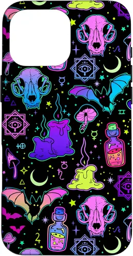 Miniatura 19 de Funda de brujería mágica para iPhone 16 con diseño gótico pastel de Halloween
