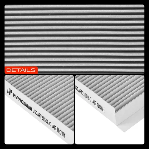 Miniatura 8 de A-Premium Filtro de aire de cabina con carbón activado compatible con modelos Ford y Lincoln - F-150 (15-22), F-250 F-350 F-450 Super Duty (17-22)