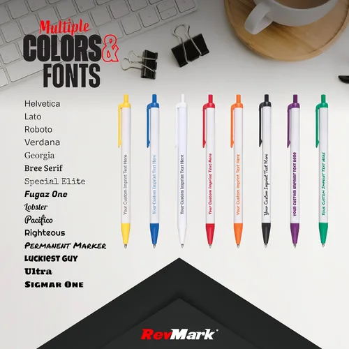 Miniatura 3 de RevMark Bolígrafo personalizado, nombre impreso, información de negocios o eventos, publicidad atemporal, bolígrafos hechos en EE. UU., marketing