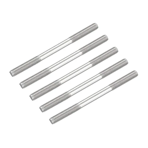 Miniatura 36 de METALLIXITY Tornillos de doble extremo (rosca M8, longitud 80 mm) 5 piezas, pernos de varilla roscada doble de acero inoxidable 304