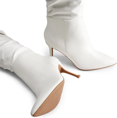 Miniatura 4 de DREAM PAIRS Botas de tacón alto para mujer, por encima de la rodilla, con punta alta hasta el muslo, tacón de aguja, botas sexis largas para otoño
