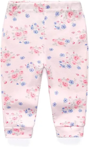 Miniatura 4 de Paquete de 4 pantalones unisex de algodón para bebé recién nacido, leggings casuales bordados de 0 a 24 meses para niños y niñas