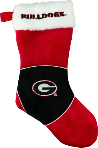 FOCO Medias navideñas de Georgia Bulldogs – Medias navideñas de peluche de edición limitada – Muestra tu espíritu de equipo a Santa esta temporada